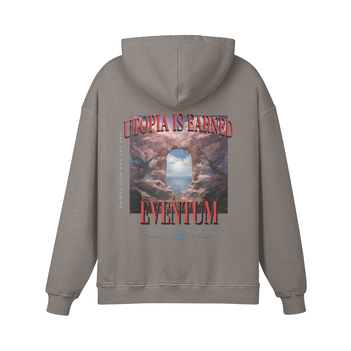 The Eventum Oversized Heavyweight Utopia & Cherry Blossom Hoodie (unisex)