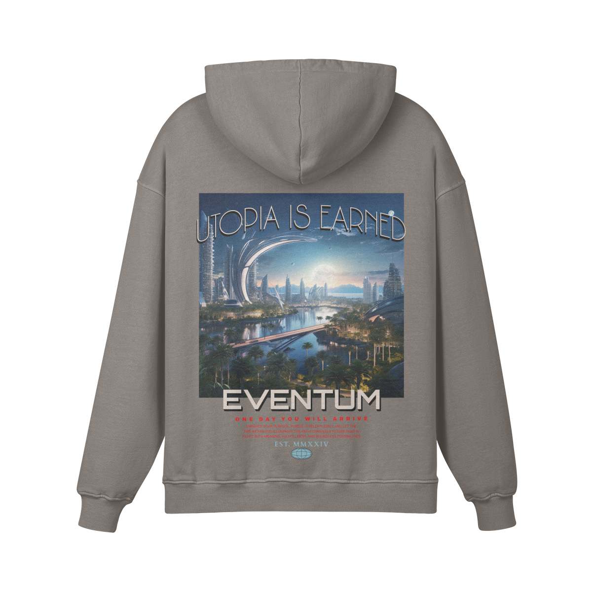 The Eventum Oversized Heavyweight Utopia Tropical Hoodie (unisex)