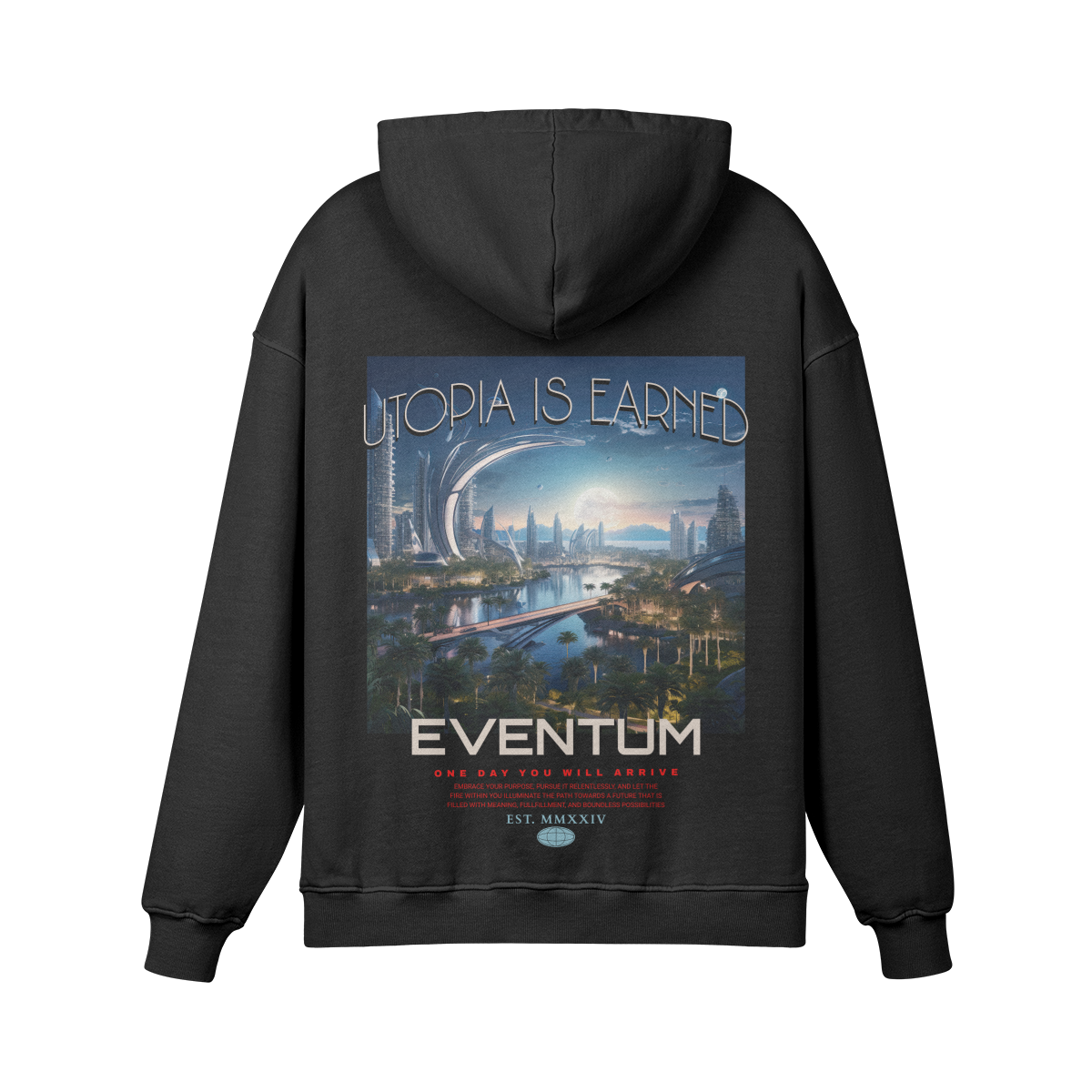 The Eventum Oversized Heavyweight Utopia Tropical Hoodie (unisex)